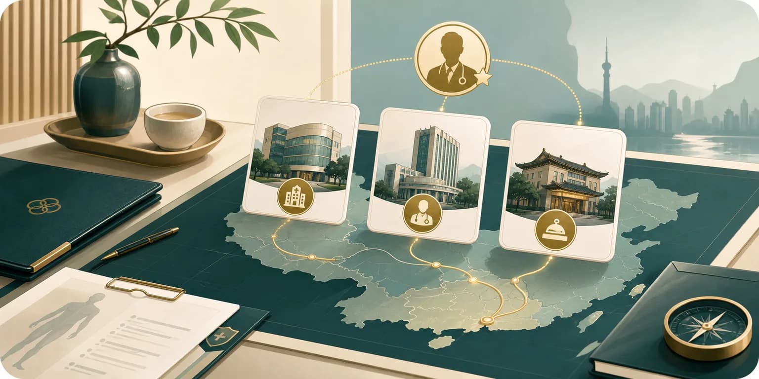 Private hospital route planning in China